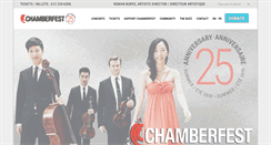 Desktop Screenshot of chamberfest.com
