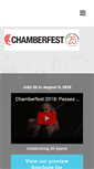 Mobile Screenshot of chamberfest.com